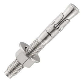 Wensilon 10Pcs 1/4x2-1/2 Inch Standard Fasteners for Heavy-Duty 304 Stainless Steel Wedge Anchors for Cement and Concrete