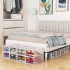12 Pack Shoe Storage Bins, Clear Plastic Stackable Shoe Organizer