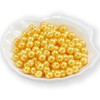Guoxin 200Pcs Glass Pearl Beads Faux Pearls Round Czech Tiny