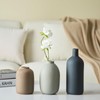 Joynisy Ceramic Vase Set of 3,Neutral Modern Vases for Bouquet