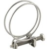 Wire hose clamps for attaching hoses with spiral insert, spiral