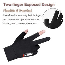 FGSS Men Women Fishing Sun Gloves - Summer UPF 50+ UV Protection Driving Gloves for Cyling Running Kayaking Rowing