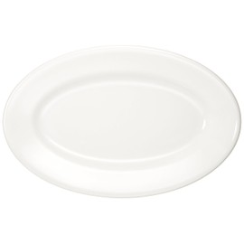 Satarnia Tivoli Oval Plate 23 8003342070016 White 9.1 x 1.3 x 5.7 inches (230 x 32 x 145 mm)