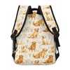 ainori Cute Golden Retriever Backpack, Polyester Backpacks with Straps, 11.4inx5.9inx15.7in,