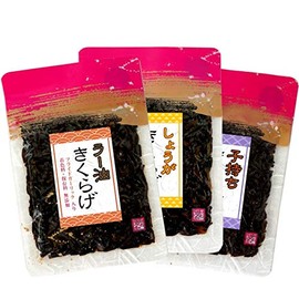 Shodoshima Soy Mushroom Boiled Mushrooms, 2.5 oz (70 g) x 3 Types Set (Kochi Kokochi Jellyfish, Chili Jellyfish, Ginger Jellyfish)