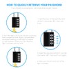 (Newest Version) 4 Pack Combination Padlock, 4 Digit Resettable Security