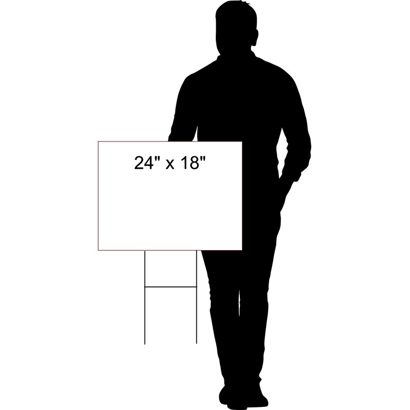 HIS HERS arrows red - Double Sided Yard Sign ROAD