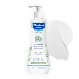 Mustela Hydra Bebe Body Lotion - Loción hidratante diaria para bebés con aguacate natural, jojoba y aceite de girasol - 25.35 fl. onz.                