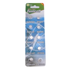Eunicell AG3 Set of 10 Alkaline Button Cells Type G3 LR41 LR41SW LR736 LR736SW SR41W 384 392-1.5V