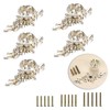 BSTKEY 5 Packs Rose Drawer Knobs Pull Handles for Cupboard