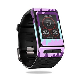 MightySkins Skin Compatible with Garmin Vivoactive HR wrap Cover Sticker Skins Crazy Rectangles