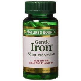 Nature's Bounty Gentle Iron 28 mg 90 Capsules