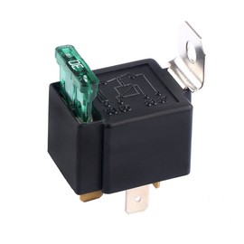 Mintice™ 5 X 12V 30A Car Vehicle Motor Heavy Duty Relay 4Pin Fuse On/Off SPST Metal