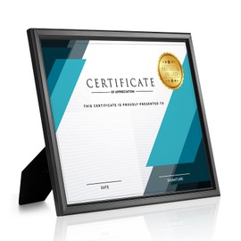 LaVie Home 8.5x11 Picture Frames (12 Pack, Black) Simple Designed Photo Frame with High Definition Glass for Wall Mount & Table Top Display, Set of 12 Classic Collection