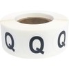 Letter Q Inventory Labels .75 Inch Round Circle Dots 500