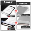 Sooez Clipboard with Storage, High Capacity Nursing Clip Board 8.5