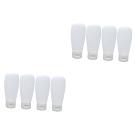 Beavorty 2sets 60ml Travel Cosmetic Container Portable Toiletries Bottle Set Makeup Dispensers Gel Bottle Refillable Leakproof 4pcs*2