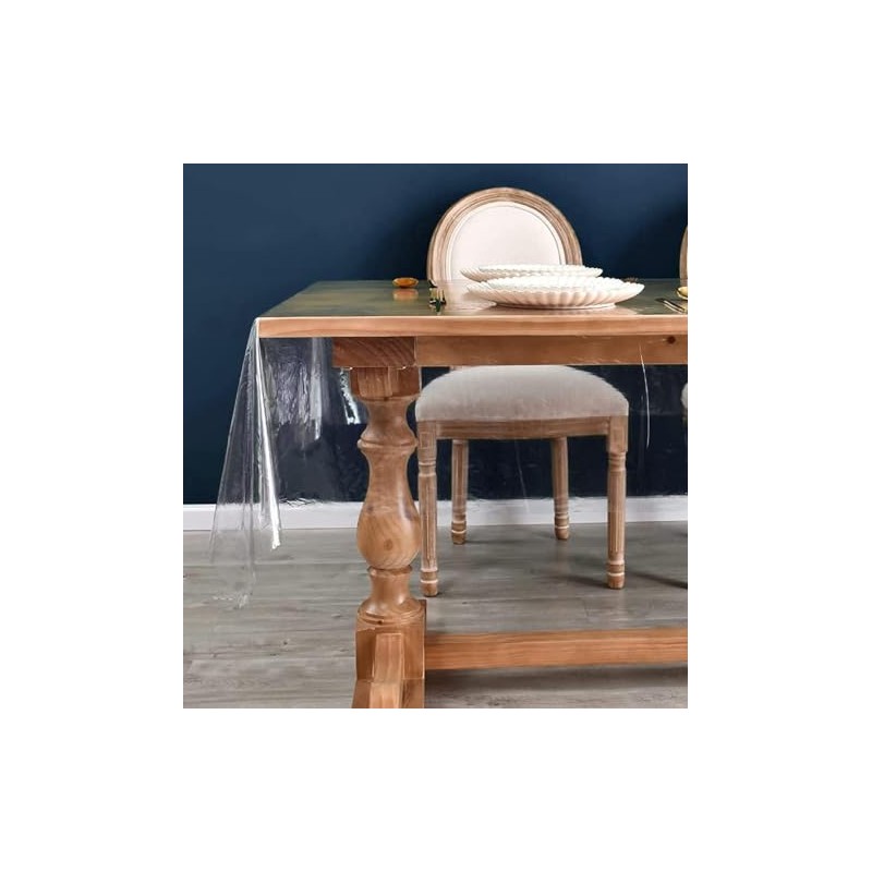 Best House Clear PVC Table Protector, Waterproof, Oil Proof Transparent