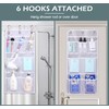 MISSLO Hanging Mesh Pockets Hold 340oz/1000ml Shampoo Shower Organizer with