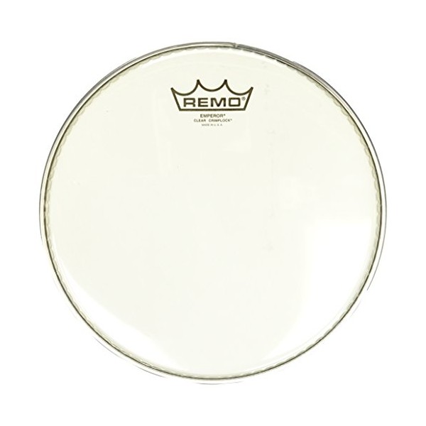 Remo Emperor Clear Crimplock Tenor Drumhead, 10"