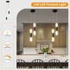 LIANGMH 2-Light Modern Kitchen Island Dimmable LED Modern Black Gold