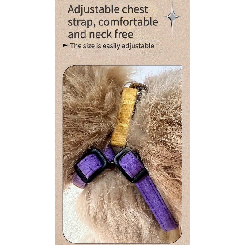 Rabbit Harness and Leash - Adjustable Bunny Harness Escape Proof