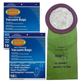 EnviroCare Replacement Micro Filtration Vacuum Cleaner Bags Designed to Fit ProTeam Mega Vac, Coach & SuperCoach 10 Qt Backpacks 20 Bags