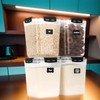 Multigrain Tank Thick-sealed Food Storage Container, 5.3L/179oz 4Set, BPA-free, Waterproof,