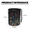 Car Trash Can Hanging, Wildflower Plant Waterproof Auto Garbage Bin