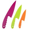 VAKTOK-3pcs Nylon Kitchen Knife Plastic Knives Nylon Kids Chef Knives