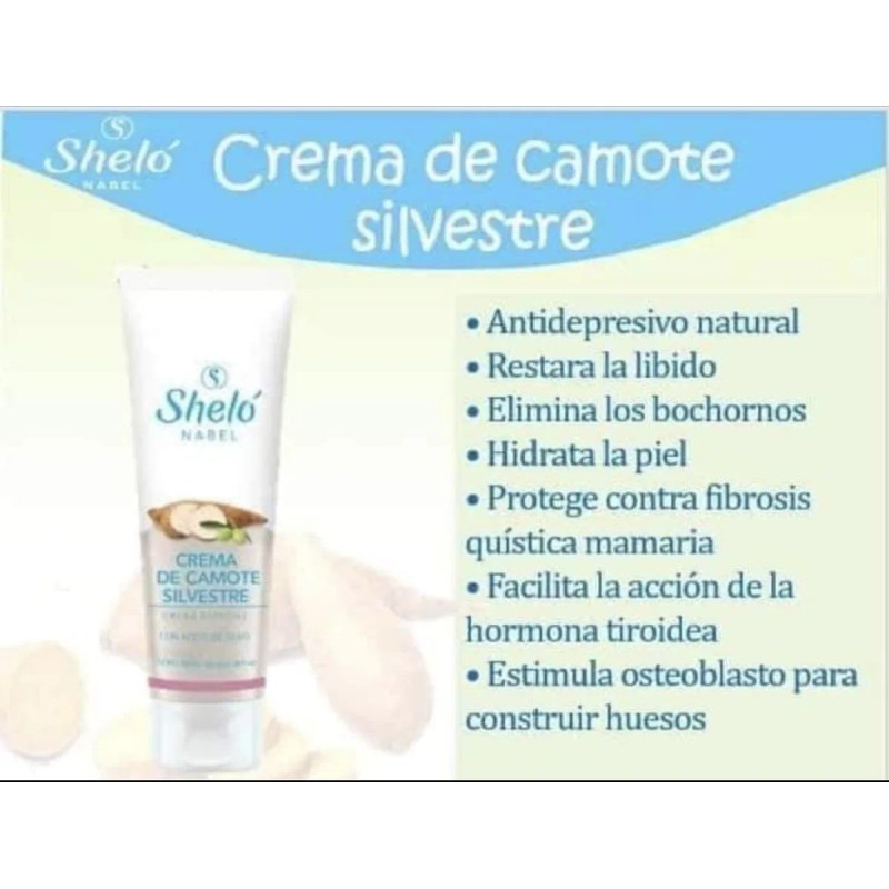 Pack Crema Camote Silvestre Menopausia Sheló Nabel