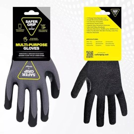 Safer Grip by OPNBar Work Gloves with Touchscreen (2 Pack) - Safer Grip by OPNBar - S