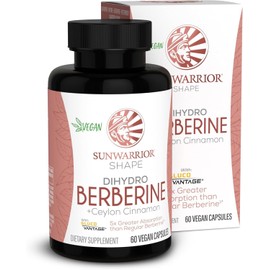 Sunwarrior Shape DIHYDRO BERBERINE Ceylon Cinnamon  - 60 Vegan Capsules