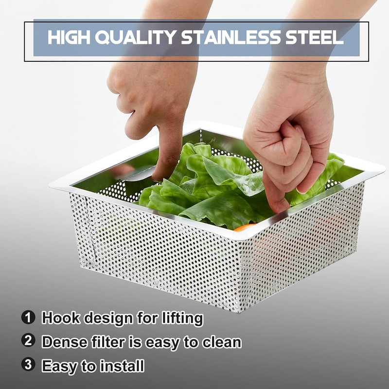 Tuanse 2 Pcs 8.5 x 8.5 x 3'' Stainless Steel