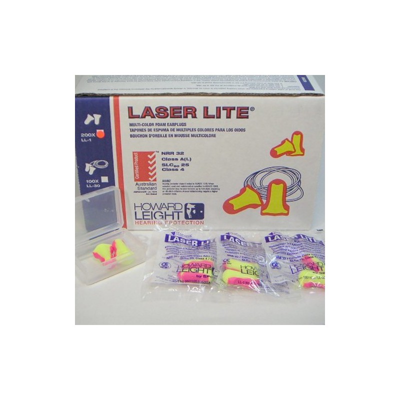 25 Pairs HOWARDLEIGHT LASER LITE + 1 Ear Plug Case