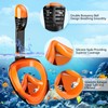 LITTLEJSY Snorkel Mask Full Face Snorkel Equipment with Camera Mount,