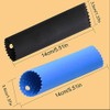 Maxracy 2 Set Silicone Garlic Peeler Easy Roller Tube Useful Garlic Odorfree Kitchen Tool (Black,Blue)