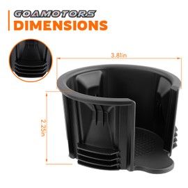 GoaMotors 2PCS Central Console Cup Holder Insert LR021330 LR087454 Fit for Land Rover Range Rover for Land Range Rover Sport LR2 LR3 LR4