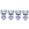 4 Pcs Swivel Caster Heavy Duty Stainless Steel Transparent PU