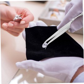 SEWACC 1set Heavy-Duty Stainless Steel Jewelry Tweezers Tweezers for Bead and Gemstone Handling for Crafting and Jewelry Making