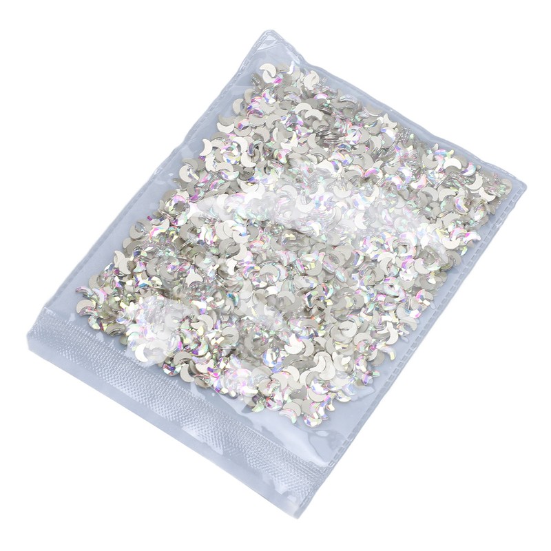 Crescent Moon Rhinestone Flatback Nail Art Jewelry Glittering Secure Fit