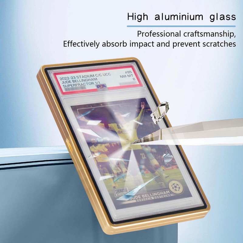 DiaoTu PSA Slab Bumper Case, Metal Graded Cards Slab Magnetic
