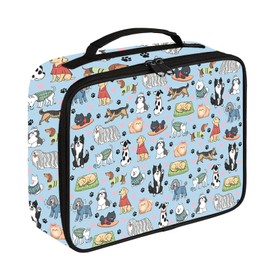 GIITSRIZ Dog Lunch Box for Boys Girls, Puppy Insulated Lunch Bags for Kids, Toddler Lunch Box for Daycare, Waterproof Leakproof Portable for School Work Office Travel Picnic