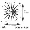 Retro Sun Stencil - 26.5 x 26.5 cm (L) -