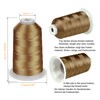 Simthread Machine Embroidery Thread 5000 m Spools Set, Polyester Embroidery
