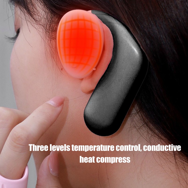 Heated Earmuffs Intelligent 3S Heating Adjustable Lightweight Black Winter Ear
