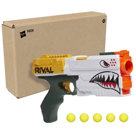 NERF Rival Kronos XVIII-500 Blaster, Bleach Road, 5 Nerf Round, Spring Action, 90 FPS Speed, White Color Design, Ages 14+