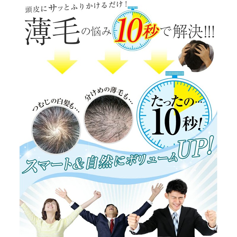 BLACK KING Kurooh Thin Hair Kissing Powder Refill Hair Powder,