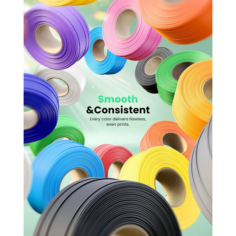 MarsWork PLA Filament 1.75mm PLA 3D Printer Filament(Refill),1kg Refill for