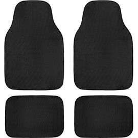 4 alfombrillas impermeables para coche delanteras y traseras con respaldo antideslizante, elegante alfombra de vehículo, accesorios interiores universales para protección para todo tipo de